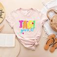 Dear Parents Tag You'Re It Love Teachers Last Day Of School Women's Heather T-Shirt Heather Peach