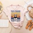 Dear Teacher I Talk To Everyone So Moving My Seat Won’t Help Women's Heather T-Shirt Heather Peach Dear Teacher I Talk To Everyone So Moving My Seat Won’t Help Women's Heather T-Shirt Heather Peach