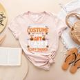 I Don't Need a Costume I'm An Art Teacher Retro Halloween Women's Heather T-Shirt Heather Peach