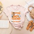 I Don't Need A Costume I'm Math Teacher Costume Halloween Men Women Women's Heather T-Shirt Heather Peach