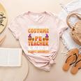 I Don't Need a Costume I'm a Pe Teacher Retro Halloween Women's Heather T-Shirt Heather Peach