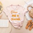 I Don't Need A Costume I'm A Pre-K Teacher Halloween Men Women Women's Heather T-Shirt Heather Peach