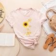 Dragonfly Sunflower Teacher Growth Mindset Choose To Shine Women's Heather T-Shirt Heather Peach
