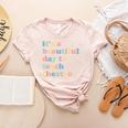 Drama Theater Theatre Teacher Beautiful Day To Teach Cute Women's Heather T-Shirt Heather Peach