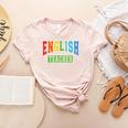 English Teacher Men Women Grammar Class English Teacher Women's Heather T-Shirt Heather Peach English Teacher Men Women Grammar Class English Teacher Women's Heather T-Shirt Heather Peach