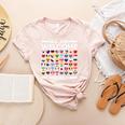 ESL Teacher All Are Welcome Here For Worlds Virtual Teachers Women's Heather T-Shirt Heather Peach