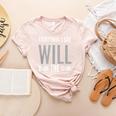 Everything I Say WILL Be On The Exam Teacher For Men Women Women's Heather T-Shirt Heather Peach