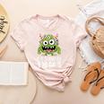 Eye Survived 100 Days Of School Monster Lover Teacher Kids Women's Heather T-Shirt Heather Peach Eye Survived 100 Days Of School Monster Lover Teacher Kids Women's Heather T-Shirt Heather Peach