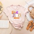 Fab Boo Lous Infant Teacher Halloween Costume Women's Heather T-Shirt Heather Peach