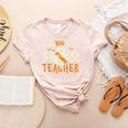 Fab Boo Lous Teacher Retro Ghost Spooky Halloween Costume Women's Heather T-Shirt Heather Peach Fab Boo Lous Teacher Retro Ghost Spooky Halloween Costume Women's Heather T-Shirt Heather Peach