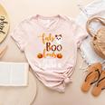 Faboolous INFANT Teacher Halloween Women's Heather T-Shirt Heather Peach