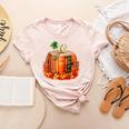 Fall Book Autumn Reading Teacher Halloween Pumpkin Season Women's Heather T-Shirt Heather Peach