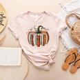 Fall Book Pumpkin Retro Reading Halloween Teacher Librarian Women's Heather T-Shirt Heather Peach Fall Book Pumpkin Retro Reading Halloween Teacher Librarian Women's Heather T-Shirt Heather Peach