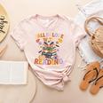 Fall In Love With Reading Halloween Stack Of Book Teacher Women's Heather T-Shirt Heather Peach