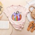Fall Pumpkin Books Lover Halloween Teacher Teaching Staff Women's Heather T-Shirt Heather Peach Fall Pumpkin Books Lover Halloween Teacher Teaching Staff Women's Heather T-Shirt Heather Peach