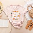 Fall Special Education Teacher Pumpkin Autumn Halloween Women's Heather T-Shirt Heather Peach