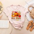 Fall Vibes Costume Teacher Thanksgiving Leopard Gnome Women's Heather T-Shirt Heather Peach Fall Vibes Costume Teacher Thanksgiving Leopard Gnome Women's Heather T-Shirt Heather Peach