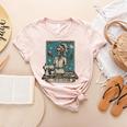 FCS Teacher Skeleton Halloween Family And Consumer Science Women's Heather T-Shirt Heather Peach FCS Teacher Skeleton Halloween Family And Consumer Science Women's Heather T-Shirt Heather Peach