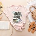 First Day Of Fifth Grade Composition Notebook Teacher Women's Heather T-Shirt Heather Peach