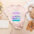 If At First You Don't Succeed Try Doing Your Math Teacher Women's Heather T-Shirt Heather Peach