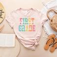 First Grade Dream Team Back To School 1st Grade Teacher Women's Heather T-Shirt Heather Peach First Grade Dream Team Back To School 1st Grade Teacher Women's Heather T-Shirt Heather Peach