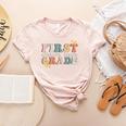First Grade Dream Team First Day Of 1st Grade Teachers For Men Women Women's Heather T-Shirt Heather Peach First Grade Dream Team First Day Of 1st Grade Teachers For Men Women Women's Heather T-Shirt Heather Peach
