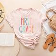 First Grade Squad 1st Grade Teacher Crew Back To School Team Women's Heather T-Shirt Heather Peach First Grade Squad 1st Grade Teacher Crew Back To School Team Women's Heather T-Shirt Heather Peach