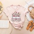 Floral Book a New Chapter Begins Retired Retirement Teacher Women's Heather T-Shirt Heather Peach