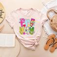 Fri-Yay Happy Friday Weekend Teacher Back To School Women's Heather T-Shirt Heather Peach