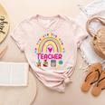 Future Kids Career Teacher Rainbow Boy Girl Graduations Women's Heather T-Shirt Heather Peach Future Kids Career Teacher Rainbow Boy Girl Graduations Women's Heather T-Shirt Heather Peach