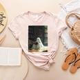 Ghost Library Halloween Book Reading Books Lover Teacher Women's Heather T-Shirt Heather Peach