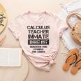 Halloween Calculus Teacher Prisoner Costume Women's Heather T-Shirt Heather Peach Halloween Calculus Teacher Prisoner Costume Women's Heather T-Shirt Heather Peach
