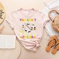Halloween You Can't Scare Me I'm a Daycare Teacher Ghost Women's Heather T-Shirt Heather Peach