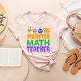Halloween Monster Math Teacher Men Women Women's Heather T-Shirt Heather Peach Halloween Monster Math Teacher Men Women Women's Heather T-Shirt Heather Peach