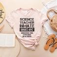 Halloween Science Teacher Prisoner Costume Women's Heather T-Shirt Heather Peach Halloween Science Teacher Prisoner Costume Women's Heather T-Shirt Heather Peach
