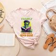 Halloween Teacher Librarian Frankenstein Reading Books Women's Heather T-Shirt Heather Peach Halloween Teacher Librarian Frankenstein Reading Books Women's Heather T-Shirt Heather Peach