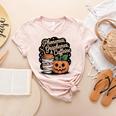 Halloween Teacher Phonemes Graphemes Caffeine Coffee Lover Women's Heather T-Shirt Heather Peach Halloween Teacher Phonemes Graphemes Caffeine Coffee Lover Women's Heather T-Shirt Heather Peach