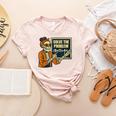 Halloween Teacher Six Seven Meme 6 7 Skeleton Spooky Costume Women's Heather T-Shirt Heather Peach