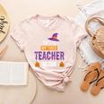 Halloween Teachers This Is My Tired Teacher Costume Women's Heather T-Shirt Heather Peach Halloween Teachers This Is My Tired Teacher Costume Women's Heather T-Shirt Heather Peach