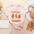 Hangin With My Cookies Gingerbread Women Christmas Teacher Women's Heather T-Shirt Heather Peach Hangin With My Cookies Gingerbread Women Christmas Teacher Women's Heather T-Shirt Heather Peach