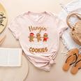 Hangin My Kindergarten Cookie Gingerbread Christmas Teacher For Men Women Kids Women's Heather T-Shirt Heather Peach