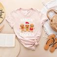 Hanging With My Cookies Gingerbread Christmas Teacher Xmas Women's Heather T-Shirt Heather Peach