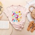 Happy Dot Day Colorful Polka Dot Art Teacher Student Kids Women's Heather T-Shirt Heather Peach