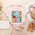 Happy Fri-Yay Friday Lovers Fun Teacher Life FriYay Weekend Women's Heather T-Shirt Heather Peach