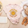 Happy To See Your Face Retro Happy Teacher Back To School Women's Heather T-Shirt Heather Peach Happy To See Your Face Retro Happy Teacher Back To School Women's Heather T-Shirt Heather Peach