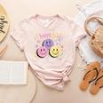 Happy To See Your Face Smile Face Teacher Back To School Women's Heather T-Shirt Heather Peach Happy To See Your Face Smile Face Teacher Back To School Women's Heather T-Shirt Heather Peach