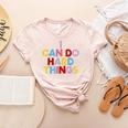I Can Do Hard Things Teacher Inspiration Do Hard Things Women's Heather T-Shirt Heather Peach I Can Do Hard Things Teacher Inspiration Do Hard Things Women's Heather T-Shirt Heather Peach