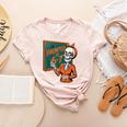 Haunted By 6-7 Six Seven 67 Math Teacher Halloween Skeleton Women's Heather T-Shirt Heather Peach Haunted By 6-7 Six Seven 67 Math Teacher Halloween Skeleton Women's Heather T-Shirt Heather Peach