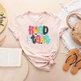 Head Start Team Homeschool Teacher Headstart Back To School Women's Heather T-Shirt Heather Peach