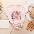 Hello 3rd Third Grade Back To School Pink Leopard Teacher Women's Heather T-Shirt Heather Peach Hello 3rd Third Grade Back To School Pink Leopard Teacher Women's Heather T-Shirt Heather Peach